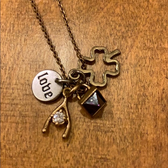 Juicy Couture Jewelry - ***SOLD***Juicy Couture wishbone, love necklace